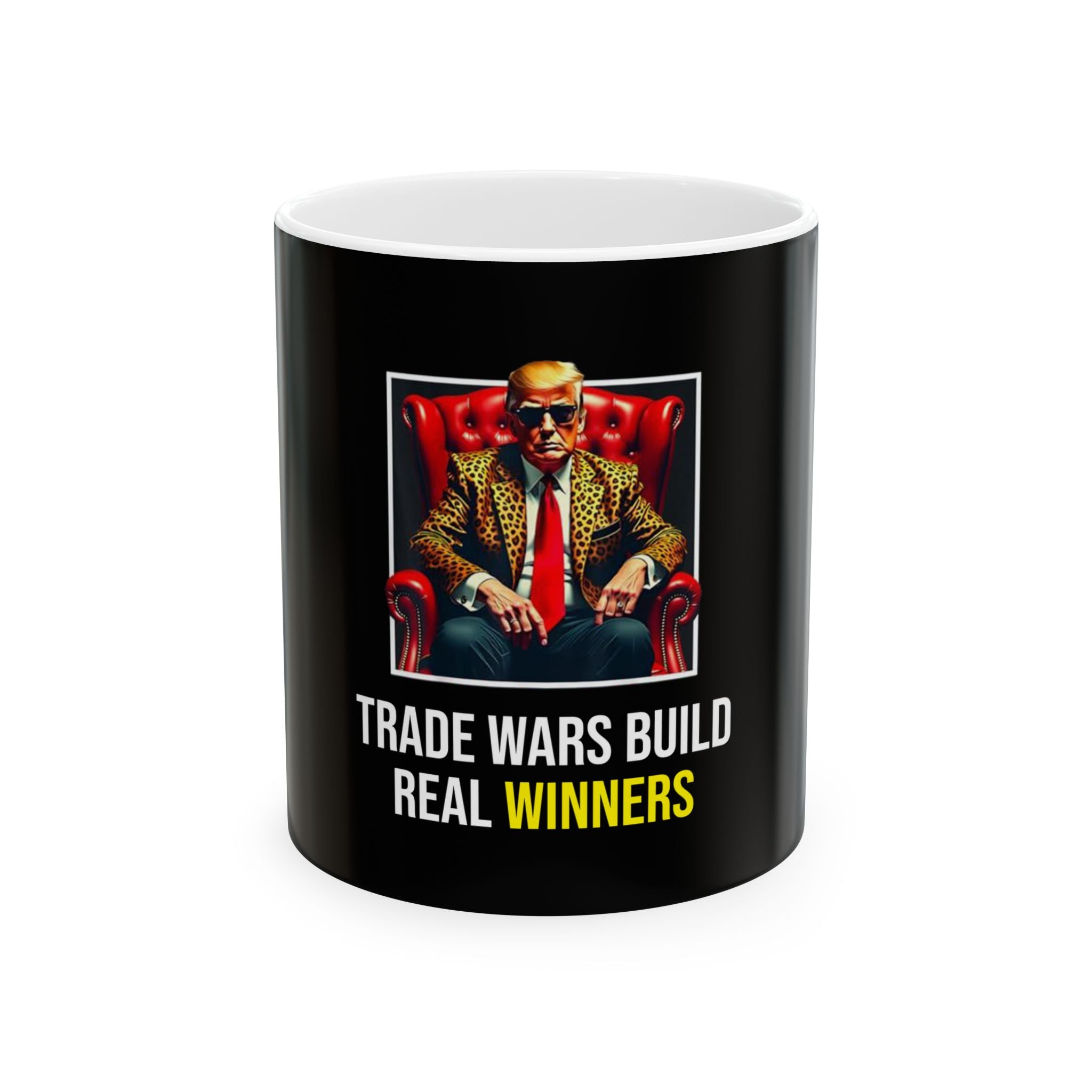 Trade Wars Build Real Winners Mug - 11oz & 15oz Ceramic Coffee Cup - Donald Trump Store Online