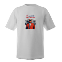 My America Gets Ahead T-Shirt Trump Statement Tee - Donald Trump Store Online