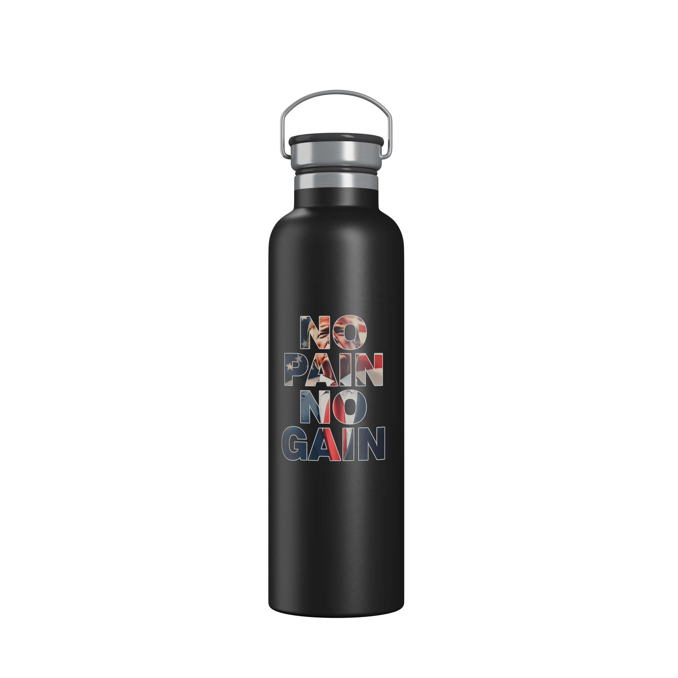 Stainless steel water bottle No Pain No Gain –Insulated Water Bottle - Donald Trump Store Online