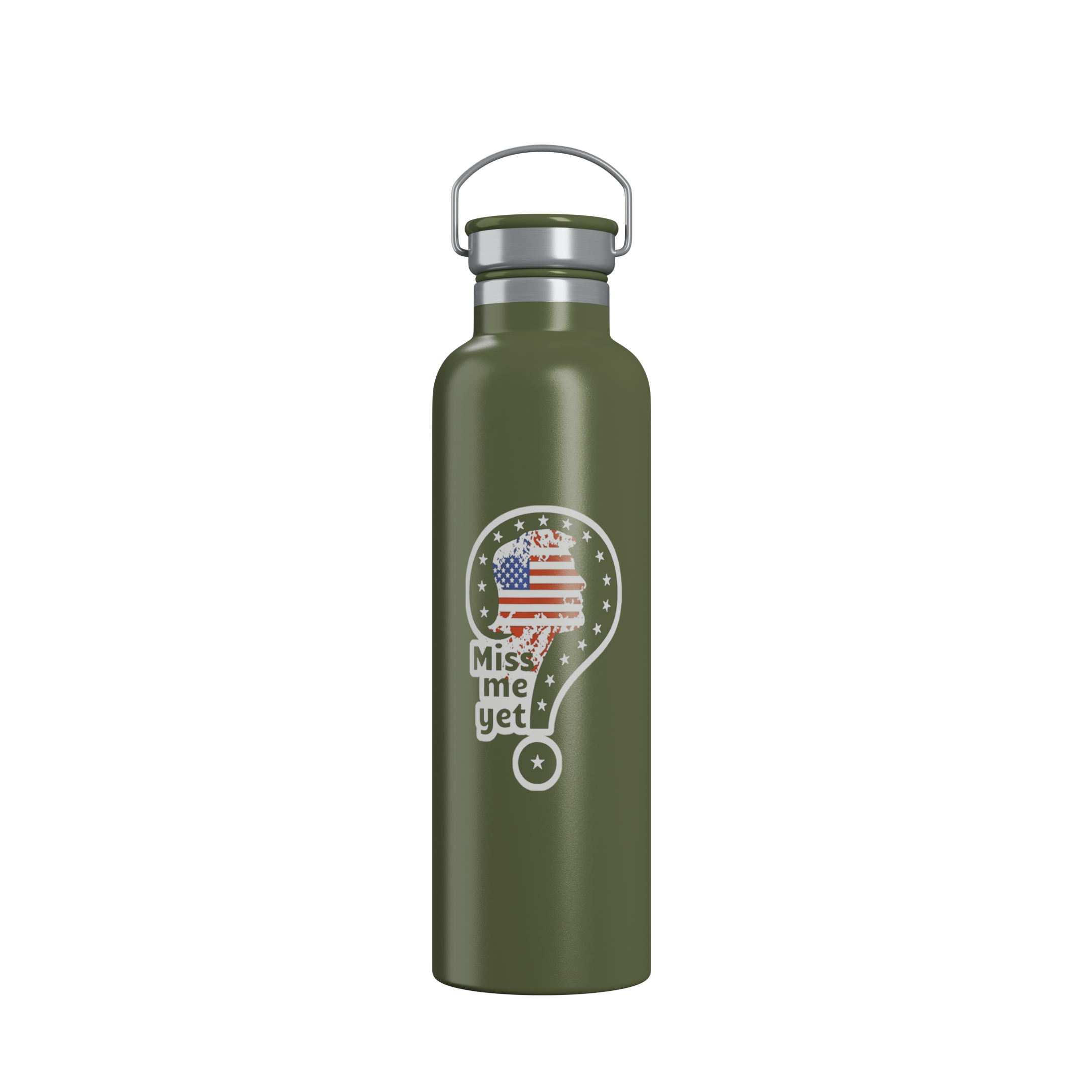 Miss Me Yet? Patriotic Insulated Water Bottle - Donald Trump Store Online
