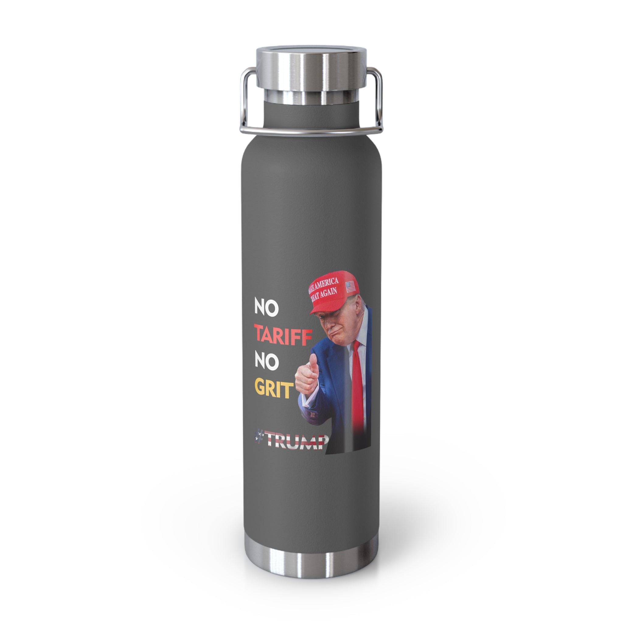 No Tariff, No Grit –Trump Insulated Water Bottle - Donald Trump Store Online