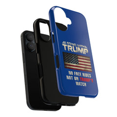 I Stand with Trump Phone Case – Patriotic American Flag - Donald Trump Store Online
