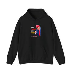 No Tariff No Grit Hoodie – Patriotic Heavy Blend Sweatshirt for Bold Americans - Donald Trump Store Online