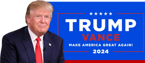 Donald Trump Store Logo with blue and red colour
