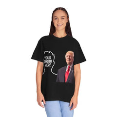 Donald Trump Store | Black T-Shirt with Custom Picture Option - T-Shirt
