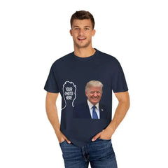 Donald Trump Store | Custom Unisex Garment-Dyed Navy T-Shirt - T-Shirt