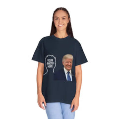Donald Trump Store | Custom Unisex Garment-Dyed Navy T-Shirt - T-Shirt