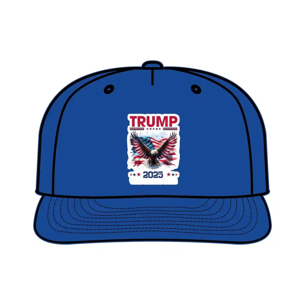 Donald Trump Store | Donald Trump Surf Cap | Bald Eagle Print - Bright Royal / One size - Hats