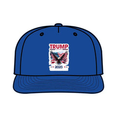 Donald Trump Store | Donald Trump Surf Cap | Bald Eagle Print - Bright Royal / One size - Hats