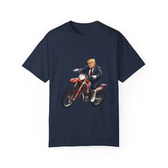 Donald Trump Store | Unisex Garment-Dyed Navy T-Shirt - Navy / S - T-Shirt