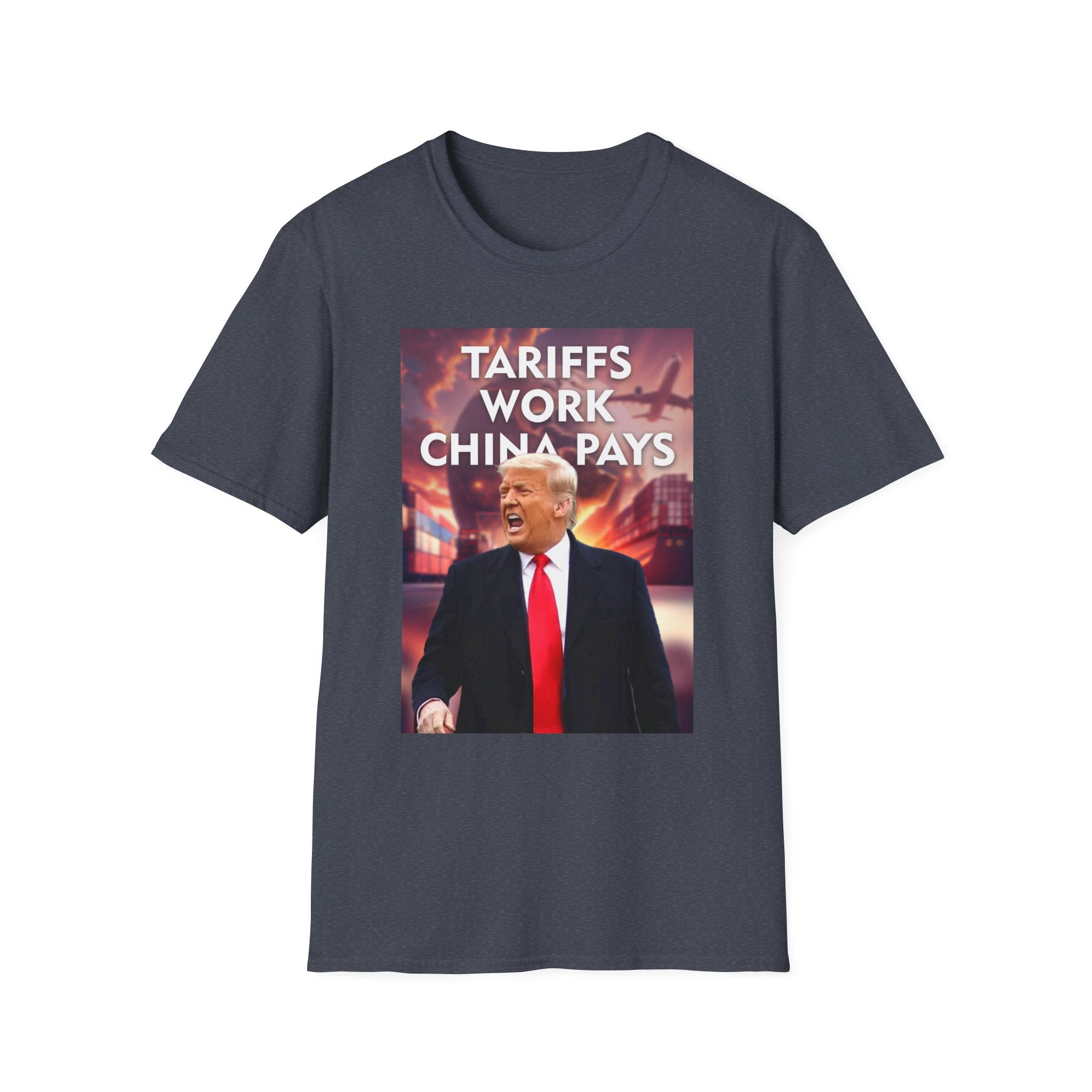 Tariffs Work, China Pays T-Shirt Pro-Trump Unisex America First Tee