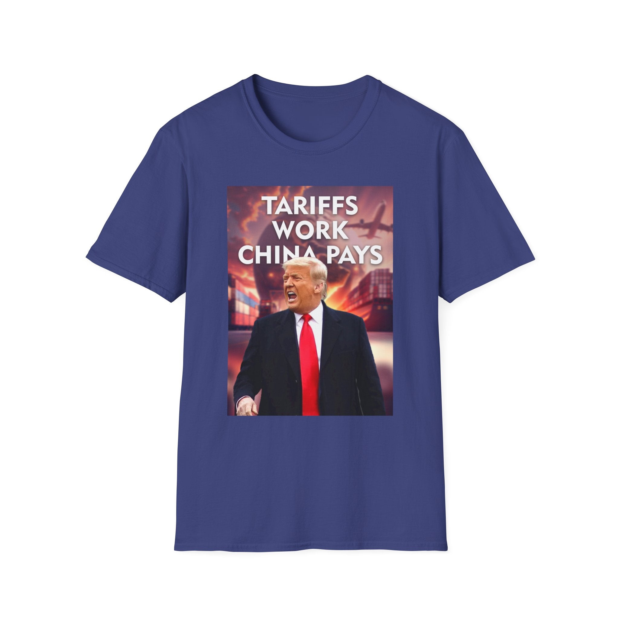 Tariffs Work, China Pays T-Shirt Pro-Trump Unisex America First Tee