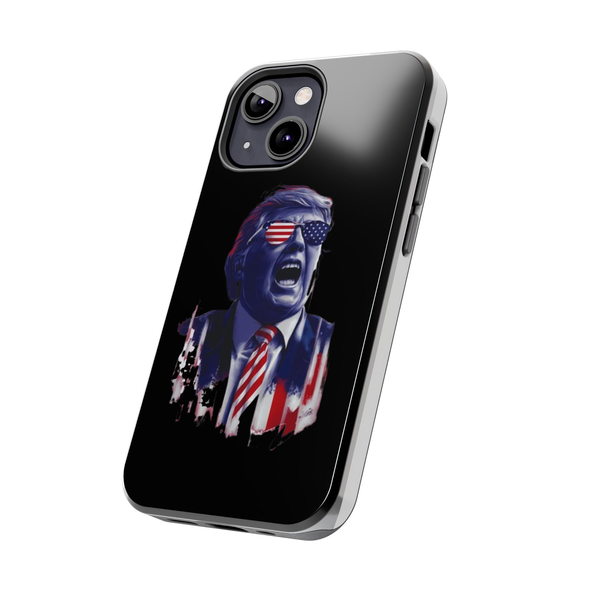 Patriotic Trump phone case with animated design, available at Donald Trump Store