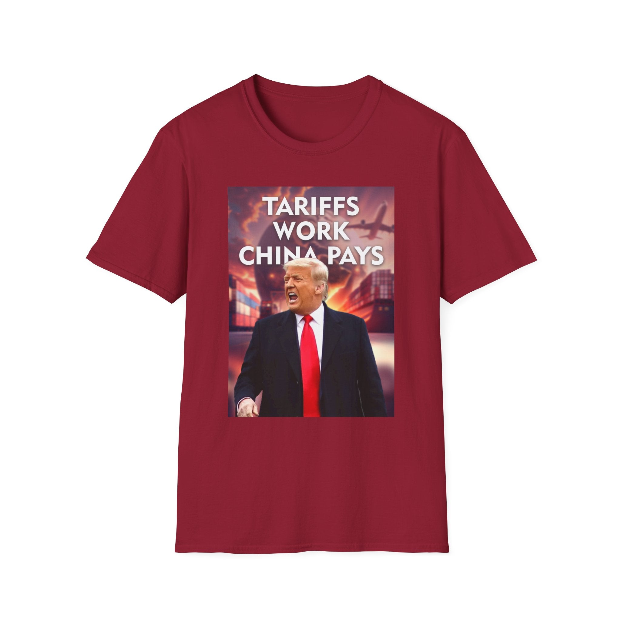 Tariffs Work, China Pays T-Shirt Pro-Trump Unisex America First Tee