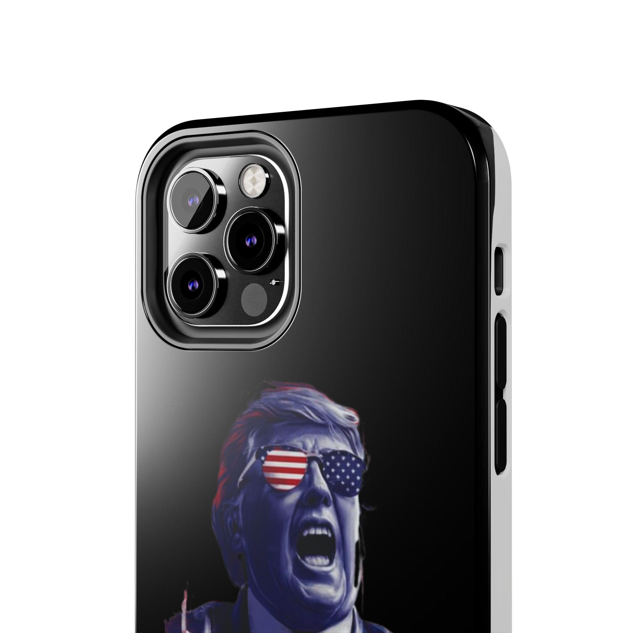 Donald Trump animated phone case for patriotic holidays, available at Donald Trump Store