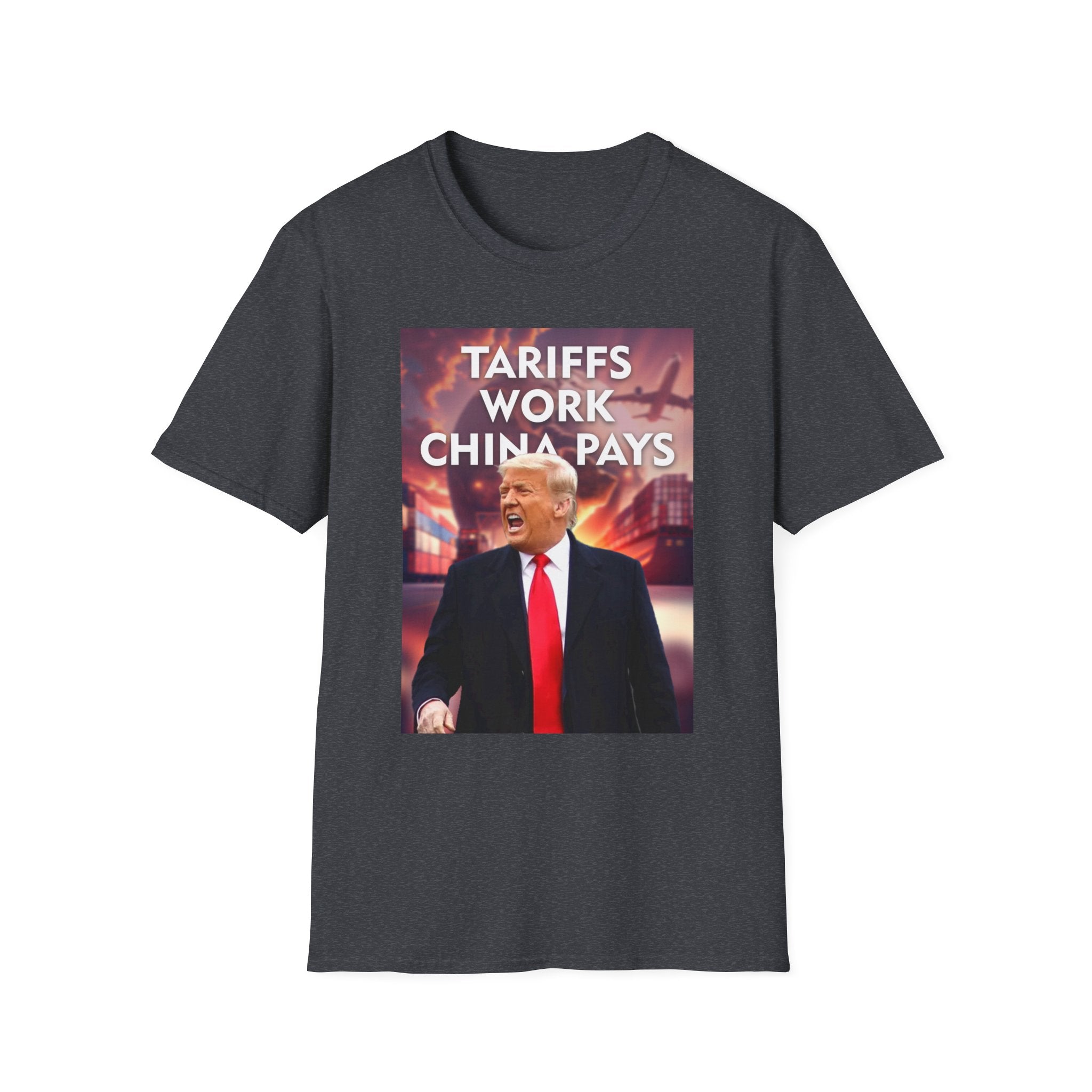 Tariffs Work, China Pays T-Shirt Pro-Trump Unisex America First Tee
