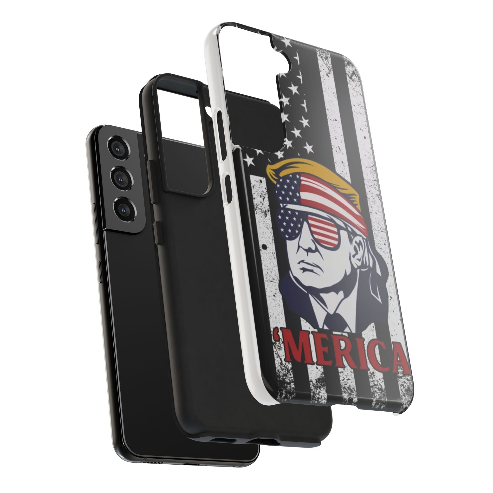 Bold Donald Trump print phone case offering protection and durability, available at Donald Trump Store