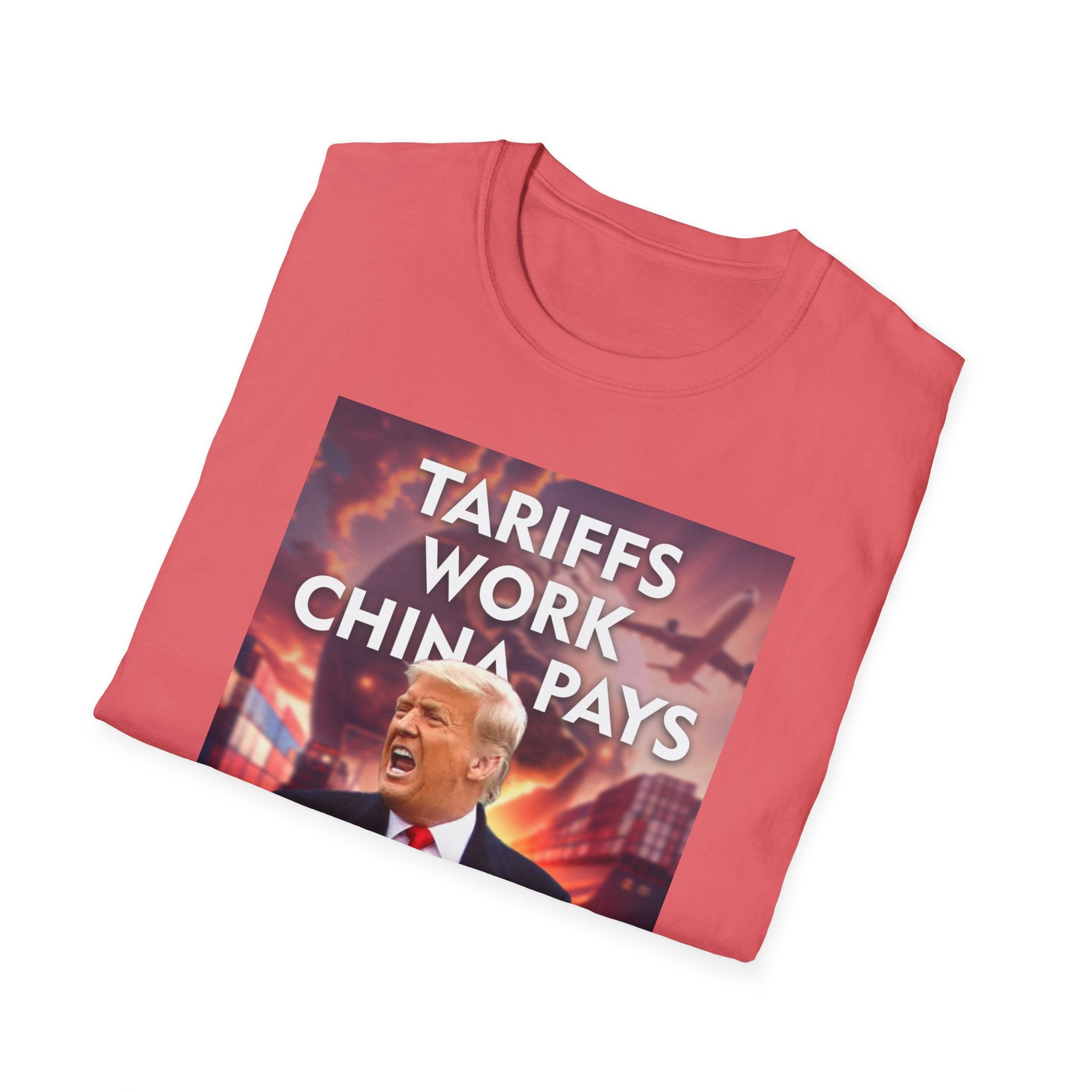Tariffs Work, China Pays T-Shirt Pro-Trump Unisex America First Tee