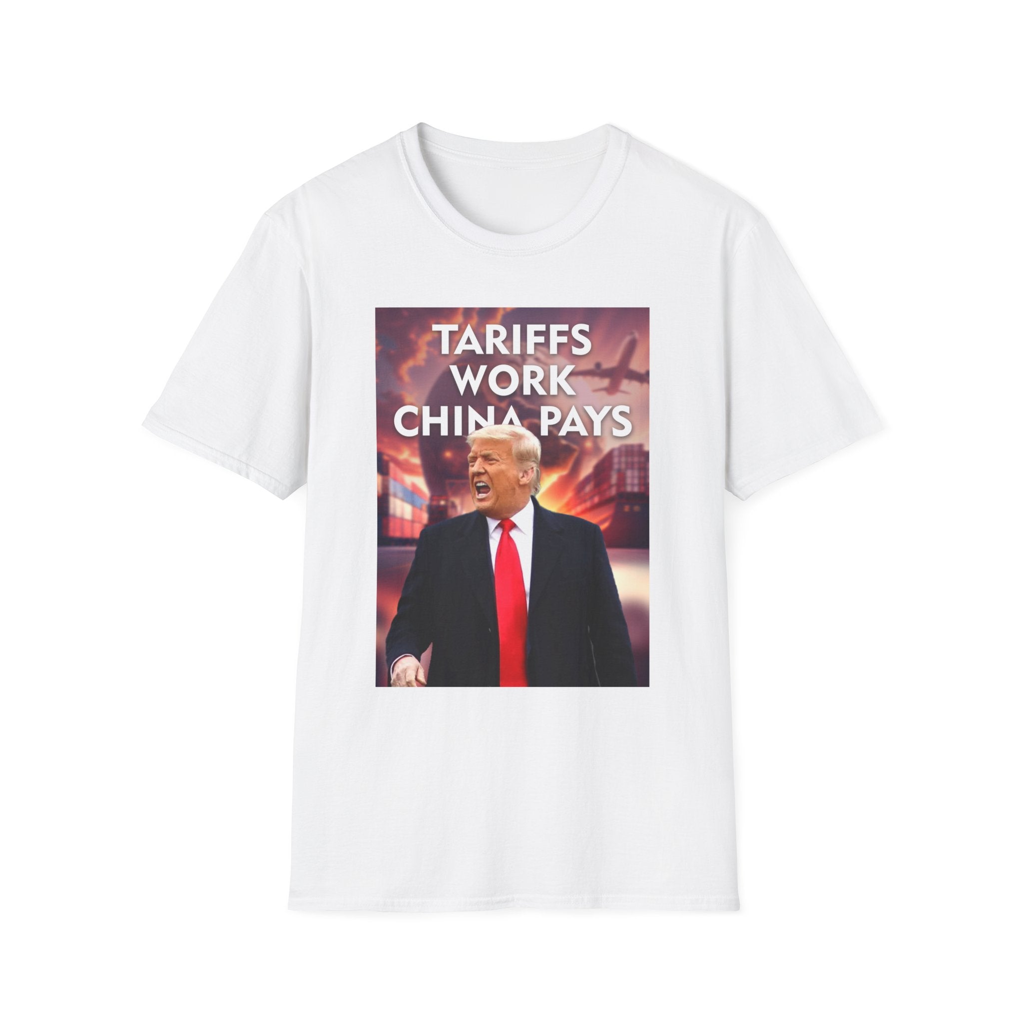 Tariffs Work, China Pays T-Shirt Pro-Trump Unisex America First Tee