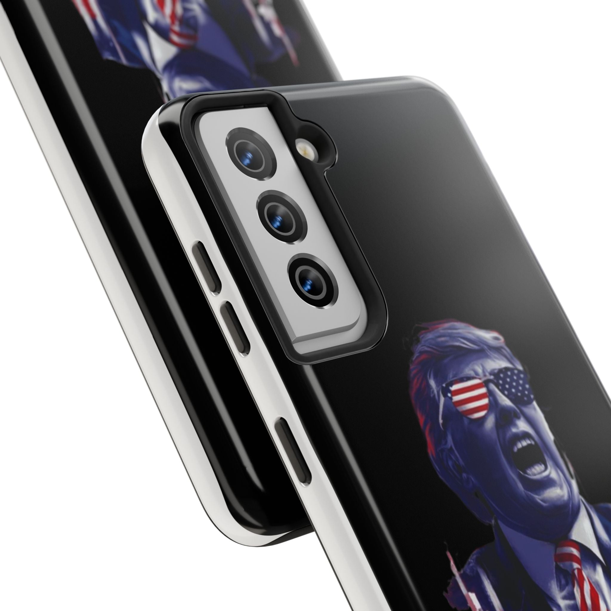 Tough Donald Trump Store phone case with animated Trump image