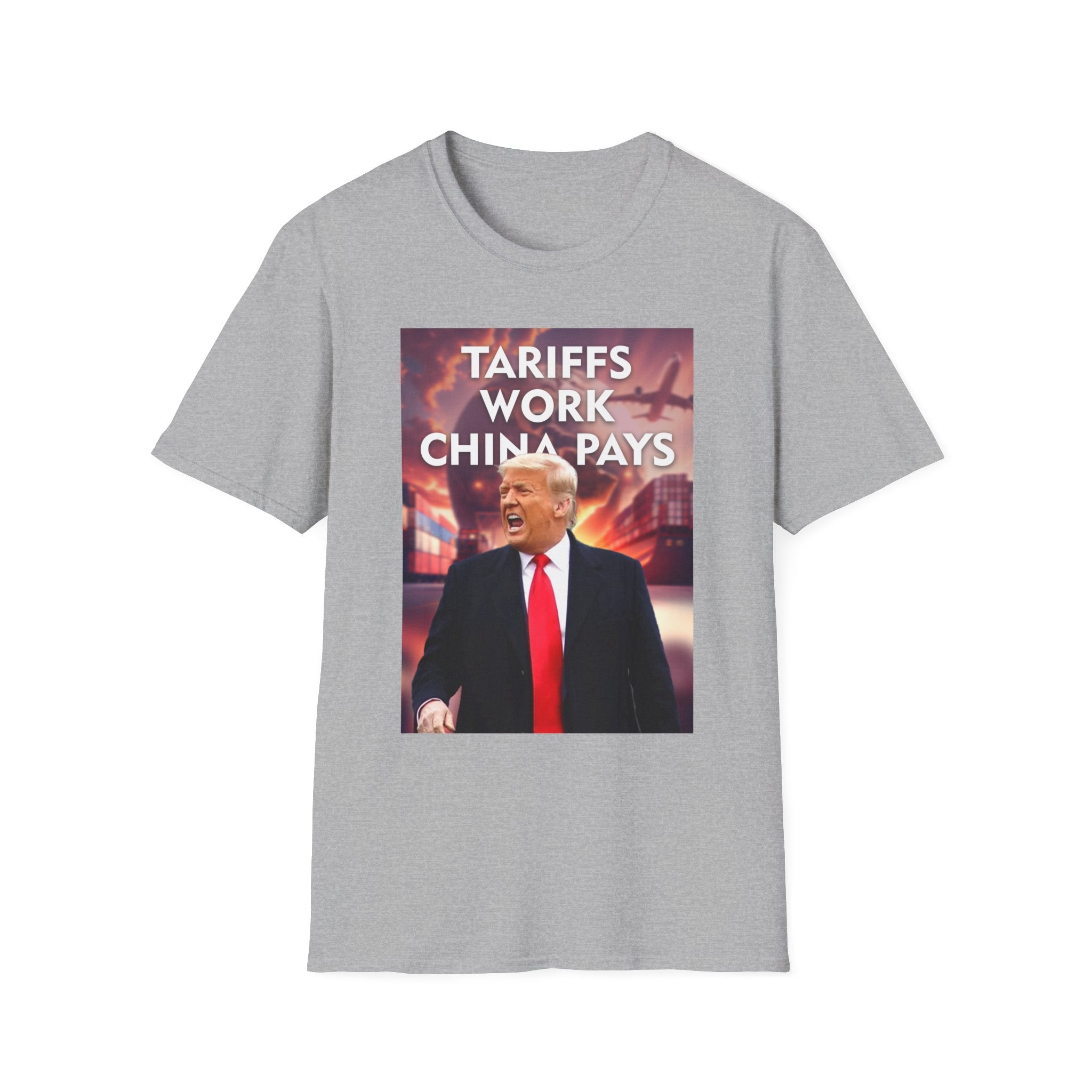 Tariffs Work, China Pays T-Shirt Pro-Trump Unisex America First Tee