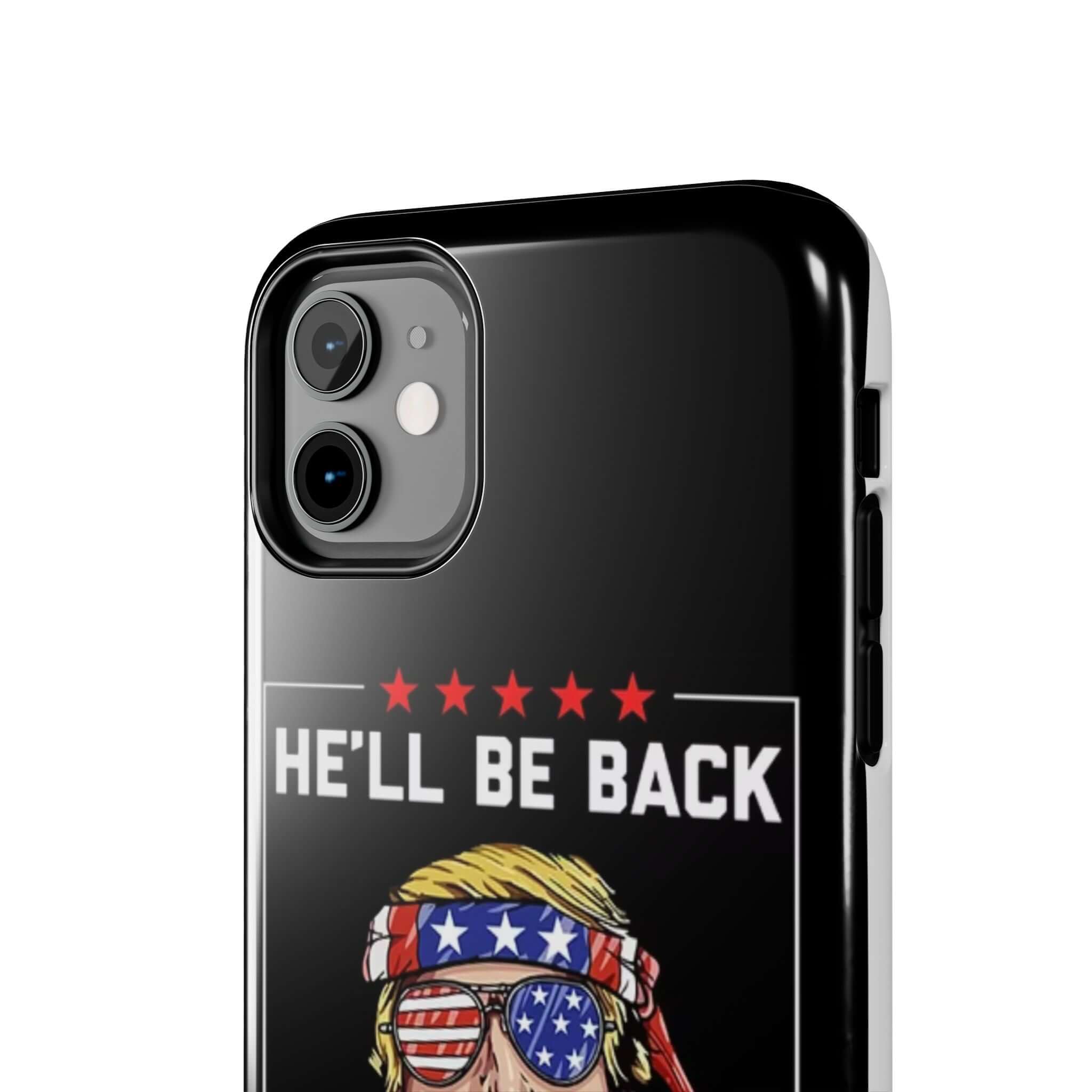 Bold Trump 2024 print on black tough case from Donald Trump Store