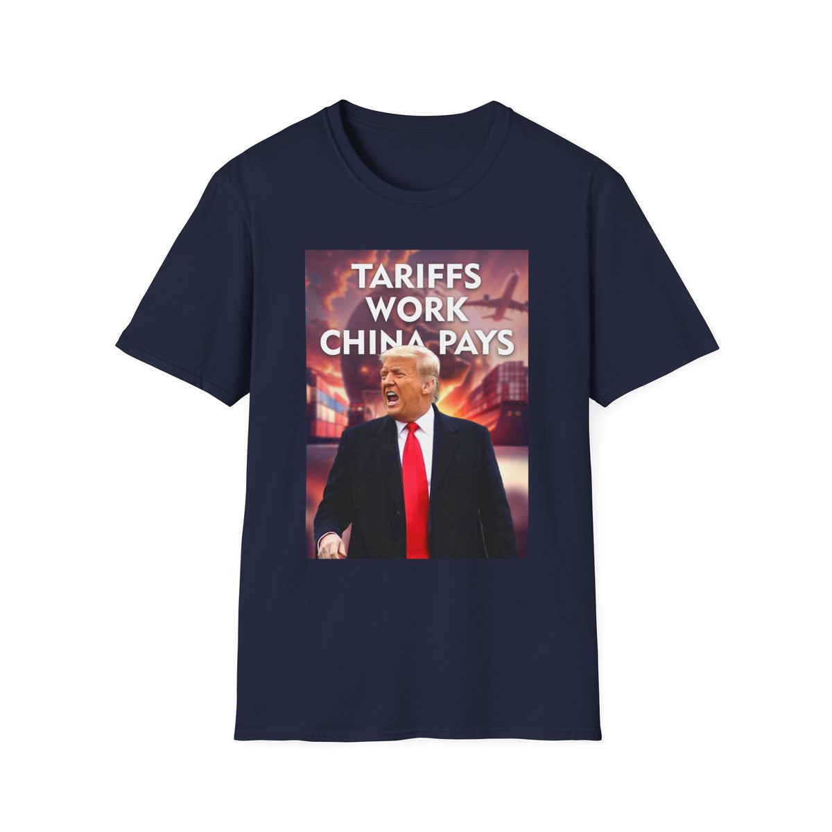 Tariffs Work, China Pays T-Shirt Pro-Trump Unisex America First Tee