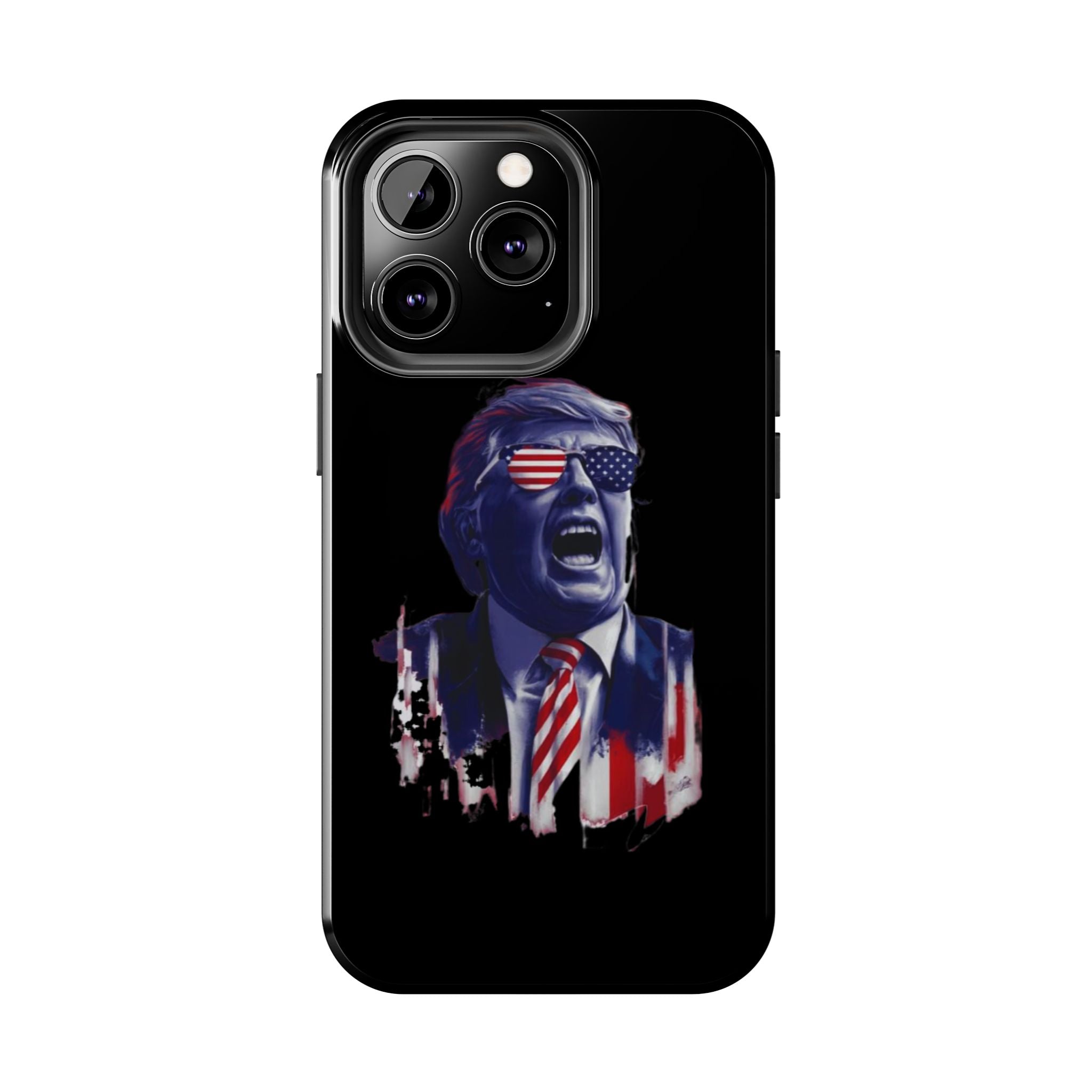 Tough phone case featuring animated Trump design from Donald Trump Store