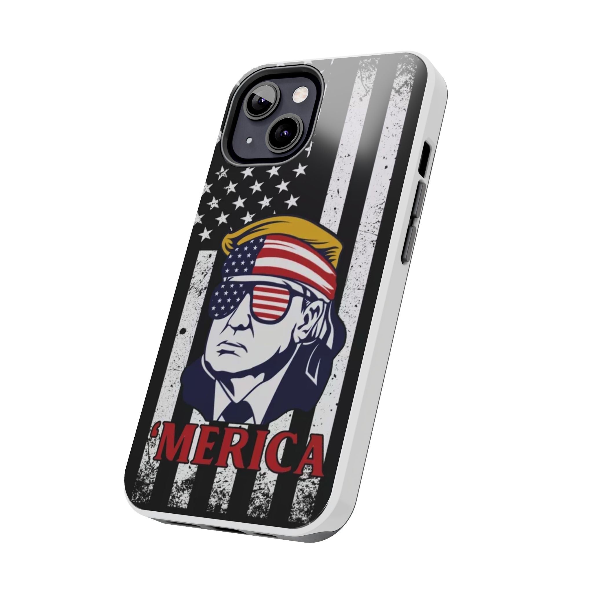 Patriotic Donald Trump Tough Phone Case offering secure fit, sold at Donald Trump Store