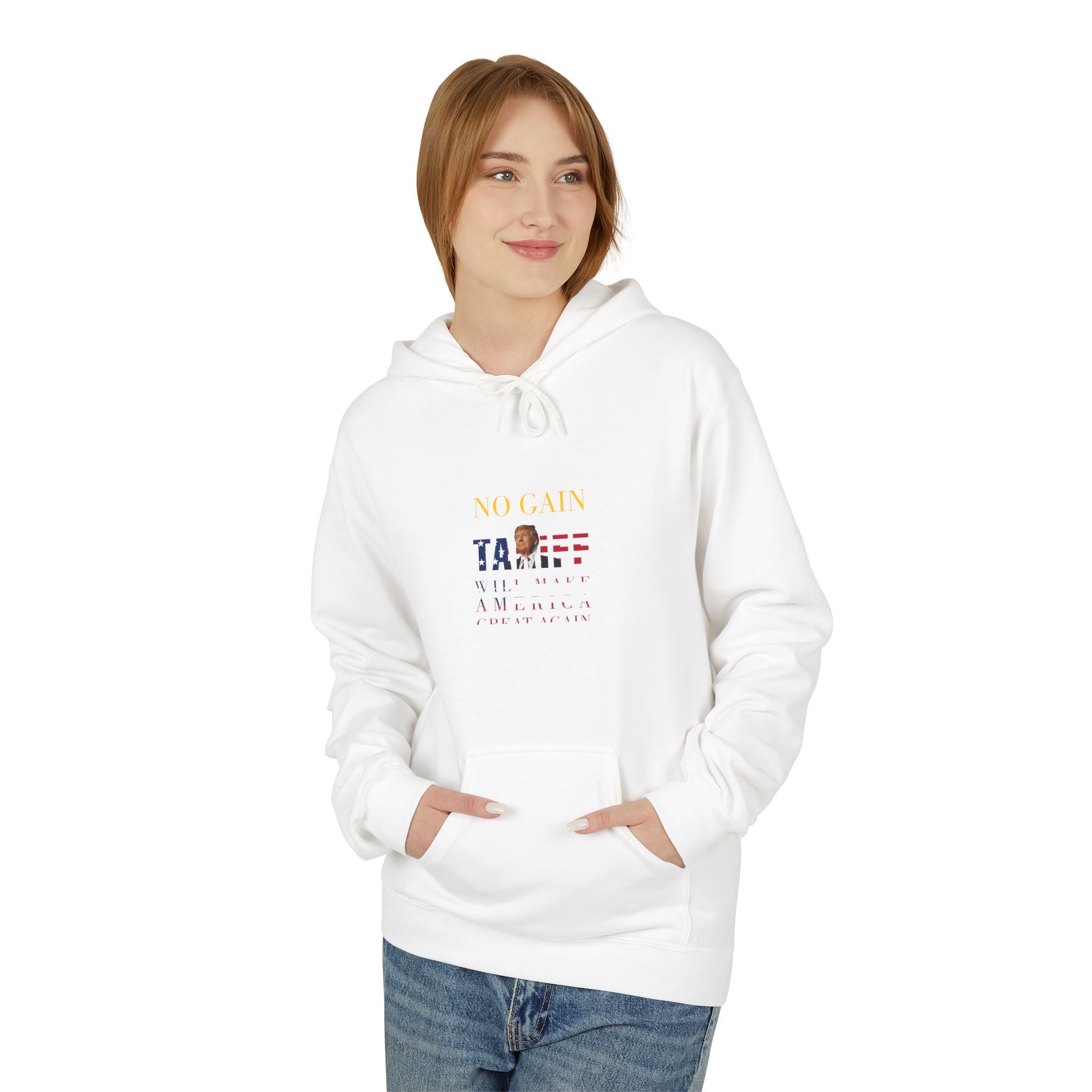 No Pain, No Gain Hoodie - Unisex Soft Fleece - Donald Trump Store Online