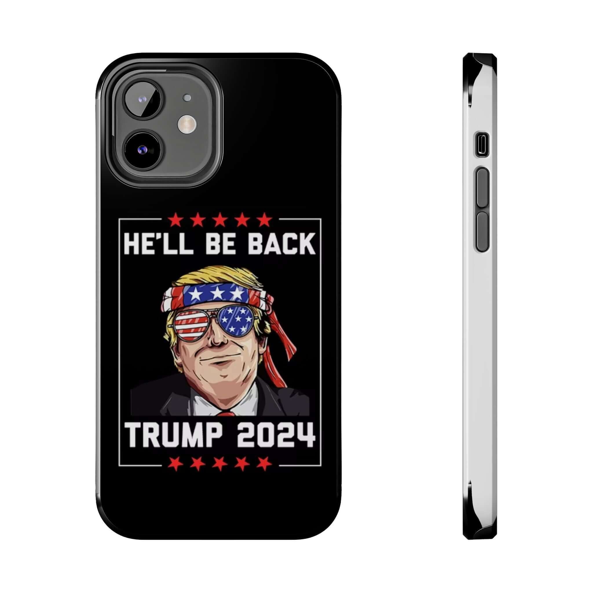 Donald Trump Store tough phone case showcasing 'Trump 2024' print