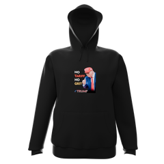 No Tariff No Grit Hoodie – Patriotic Heavy Blend Sweatshirt for Bold Americans - Donald Trump Store Online