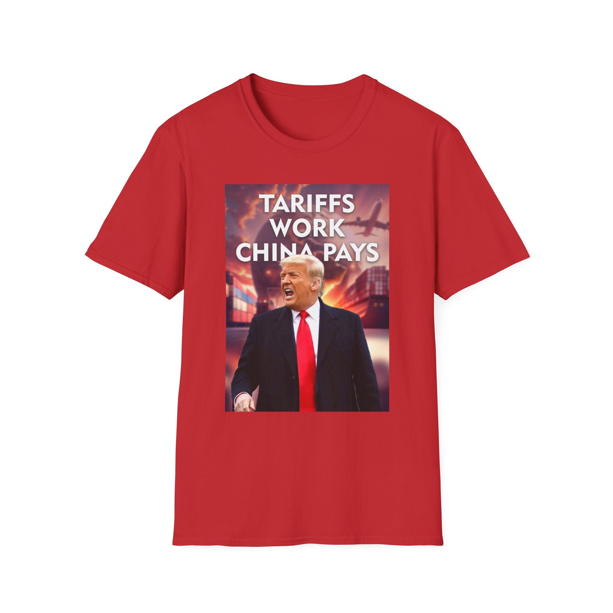 Tariffs Work, China Pays T-Shirt Pro-Trump Unisex America First Tee