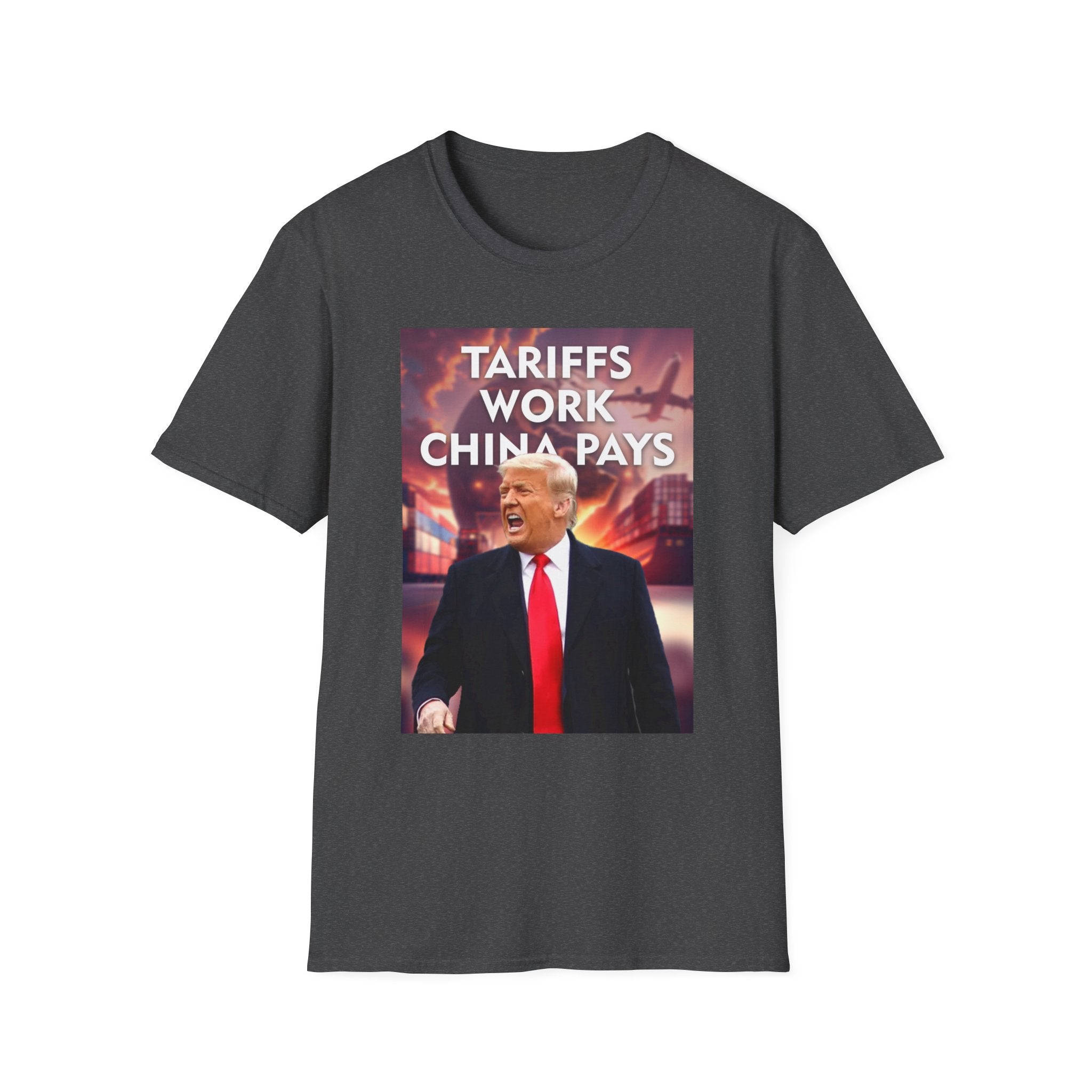 Tariffs Work, China Pays T-Shirt Pro-Trump Unisex America First Tee