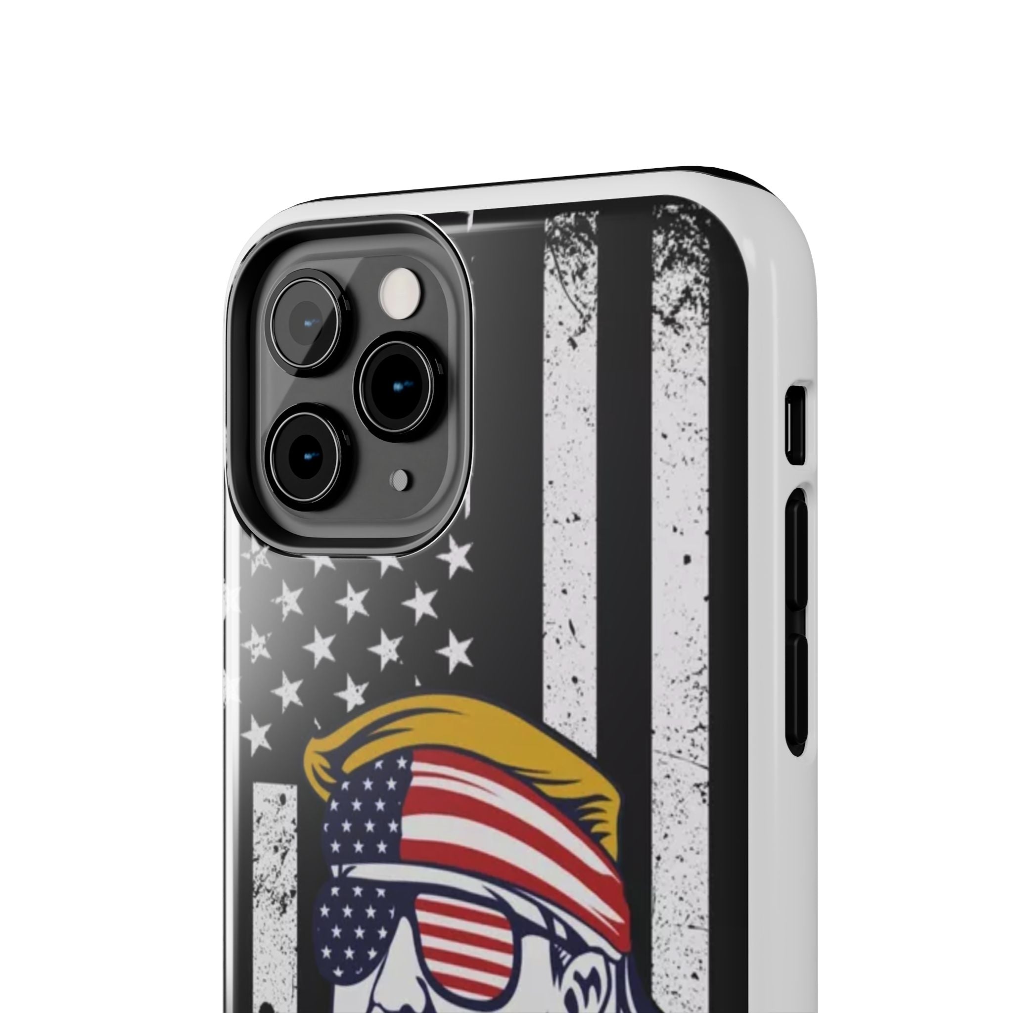 Bold Donald Trump print on tough phone case, sold at Donald Trump Store