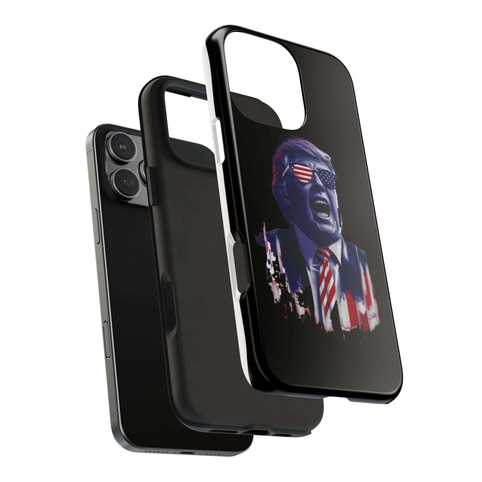 Tough Donald Trump Store phone case with animated Trump image