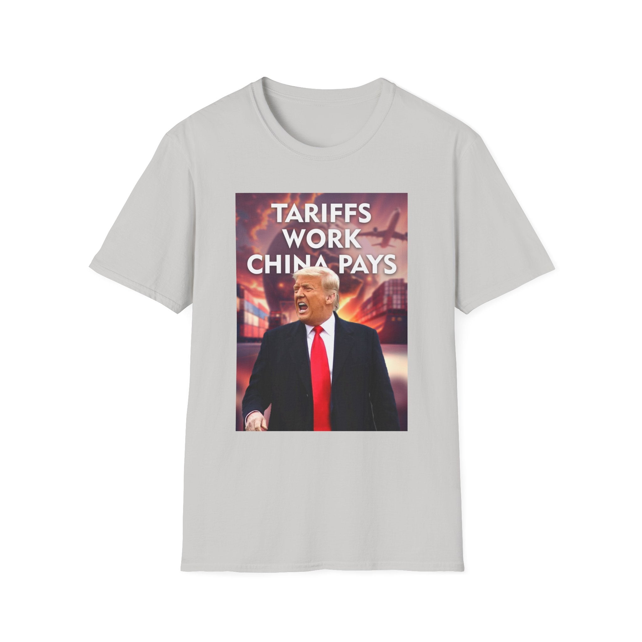 Tariffs Work, China Pays T-Shirt Pro-Trump Unisex America First Tee