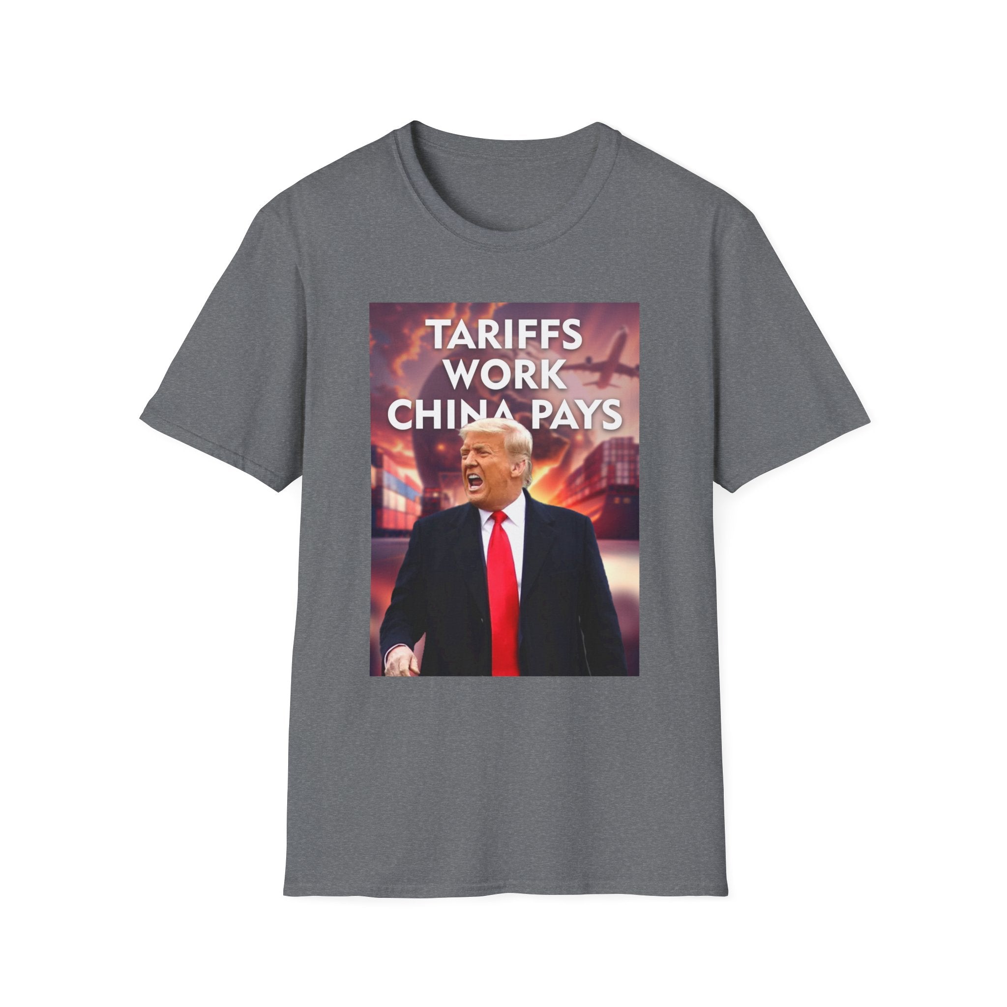 Tariffs Work, China Pays T-Shirt Pro-Trump Unisex America First Tee
