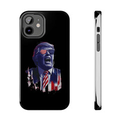 Animated Donald Trump black phone case for Trump supporters at Donald Trump Store