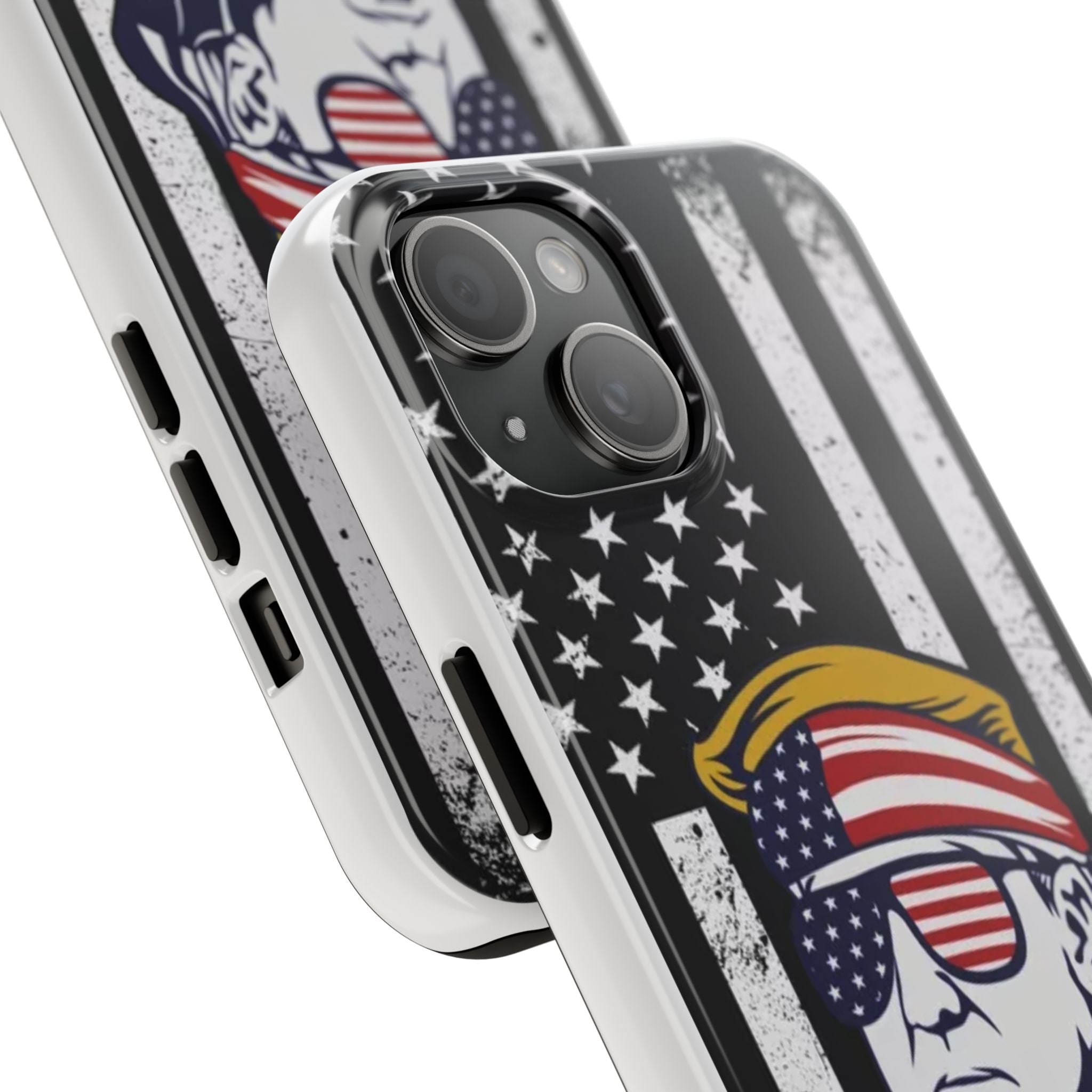 Patriotic Donald Trump phone case for durable protection, available at Donald Trump Store