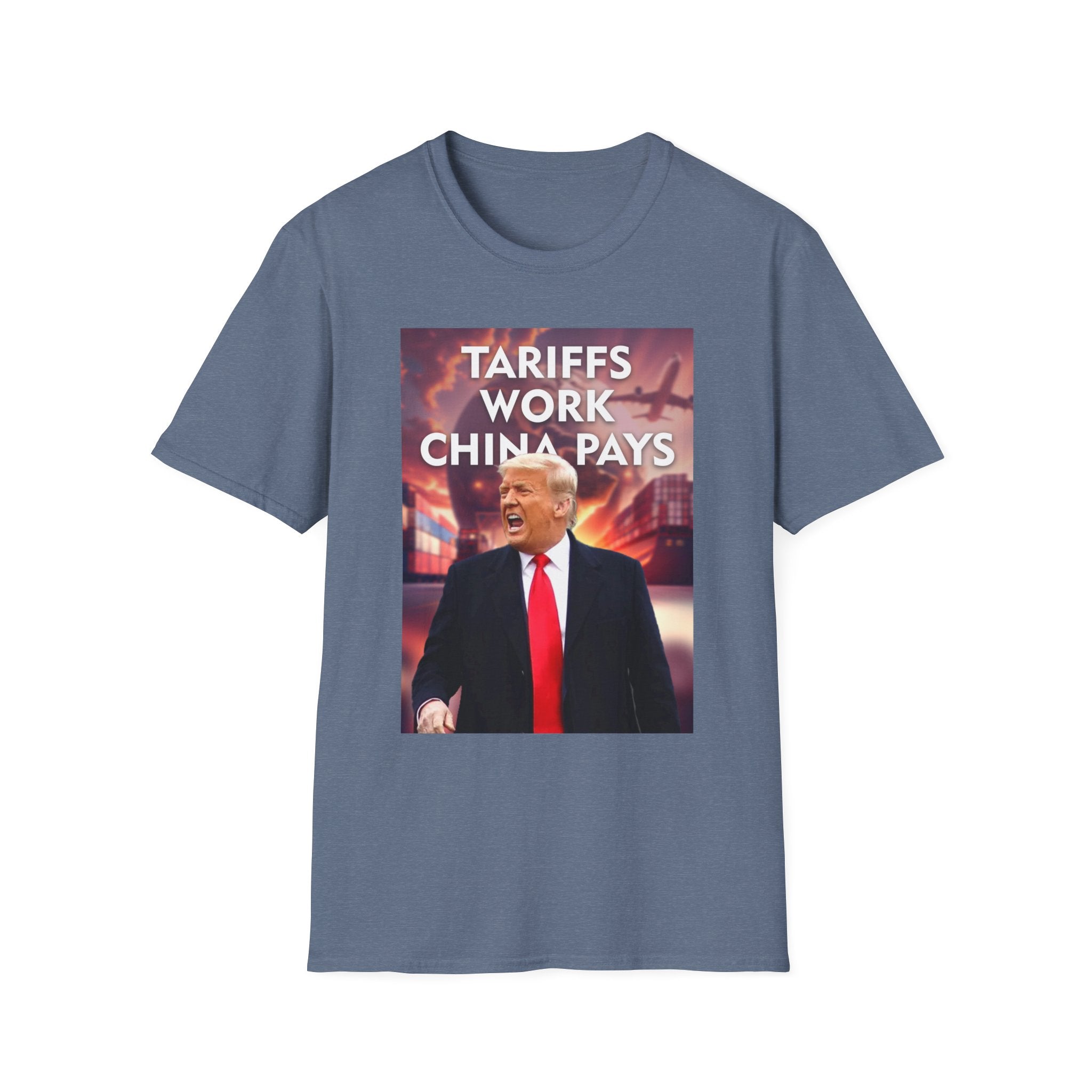 Tariffs Work, China Pays T-Shirt Pro-Trump Unisex America First Tee