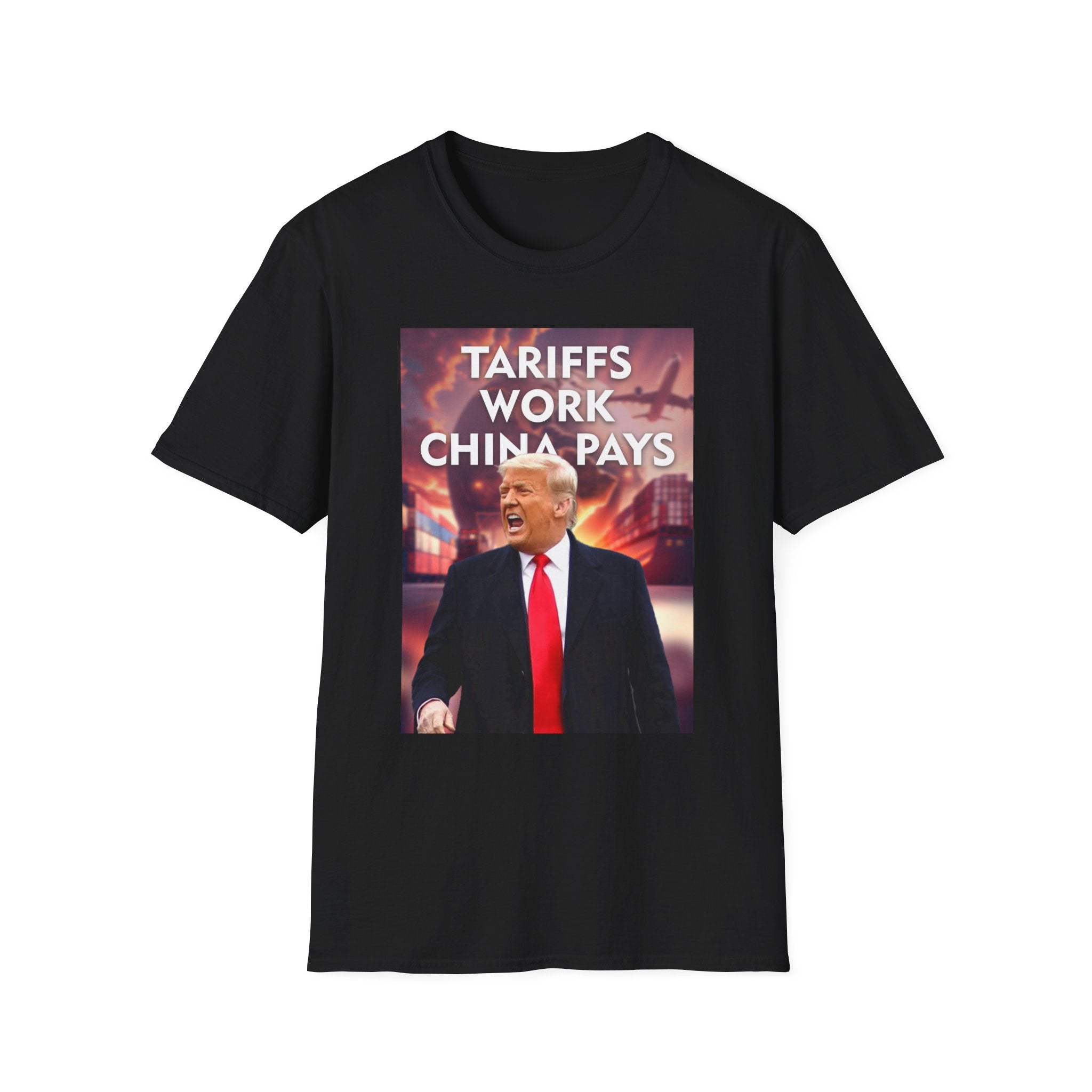 Tariffs Work, China Pays T-Shirt Pro-Trump Unisex America First Tee