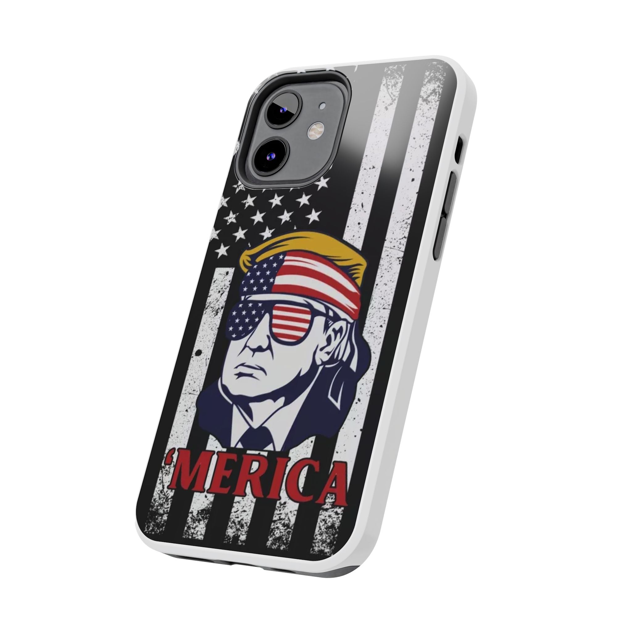 Donald Trump Store's tough phone case for supporters with easy port access