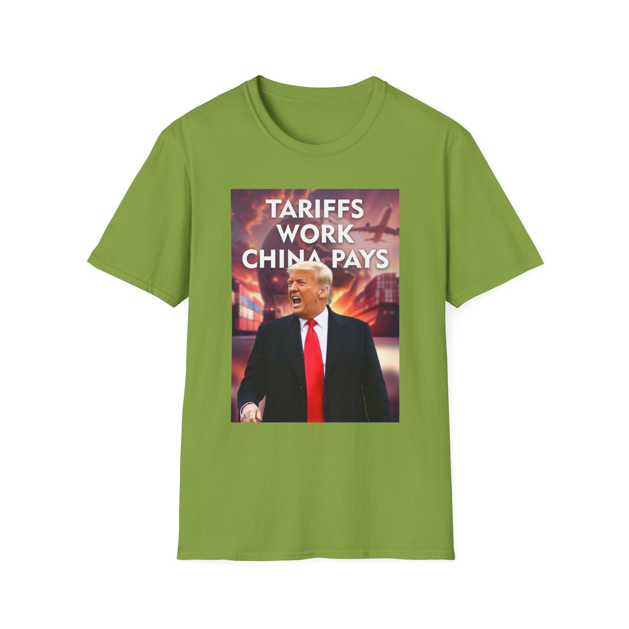 Tariffs Work, China Pays T-Shirt Pro-Trump Unisex America First Tee