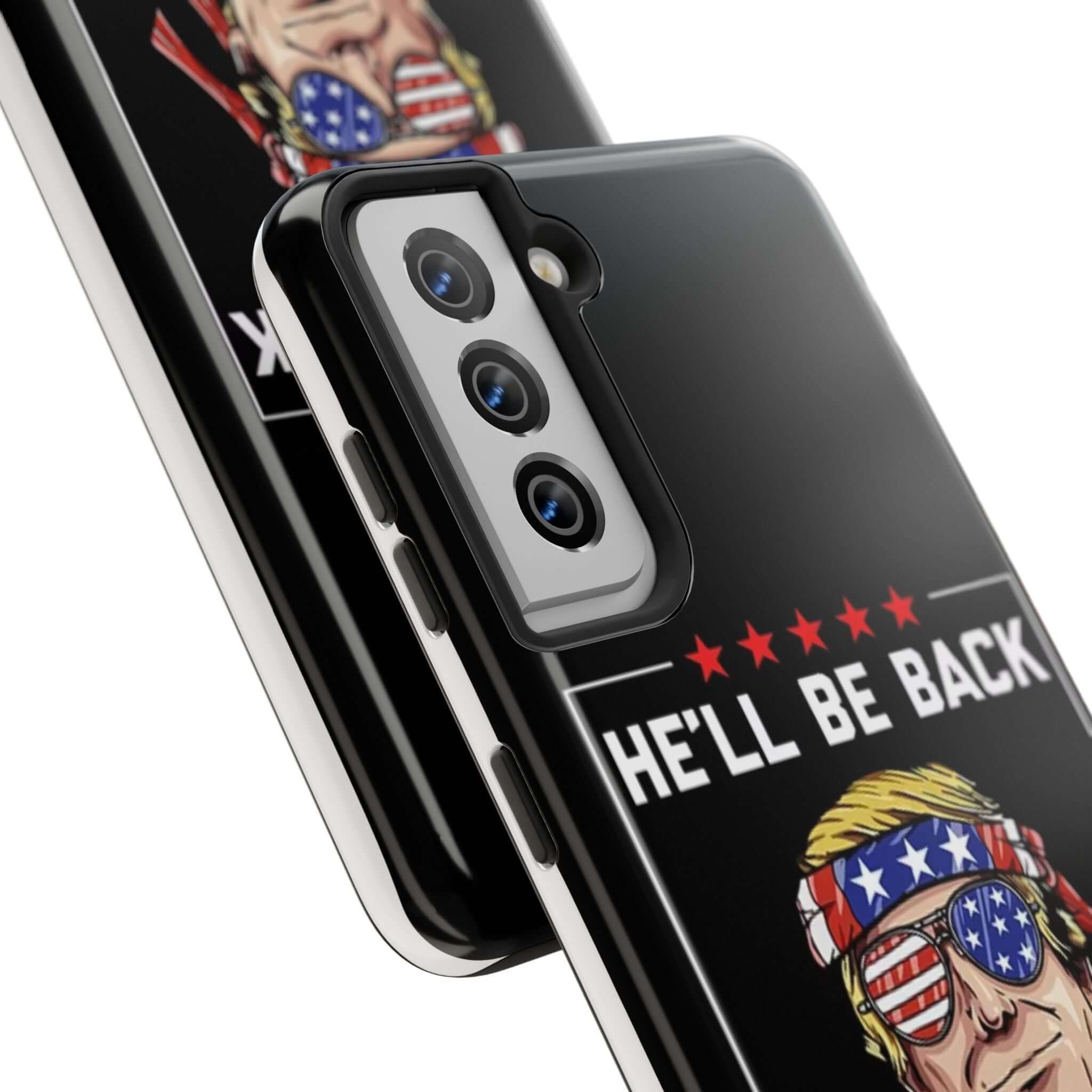 Donald Trump Store tough phone case featuring 'Trump 2024' patriotic design