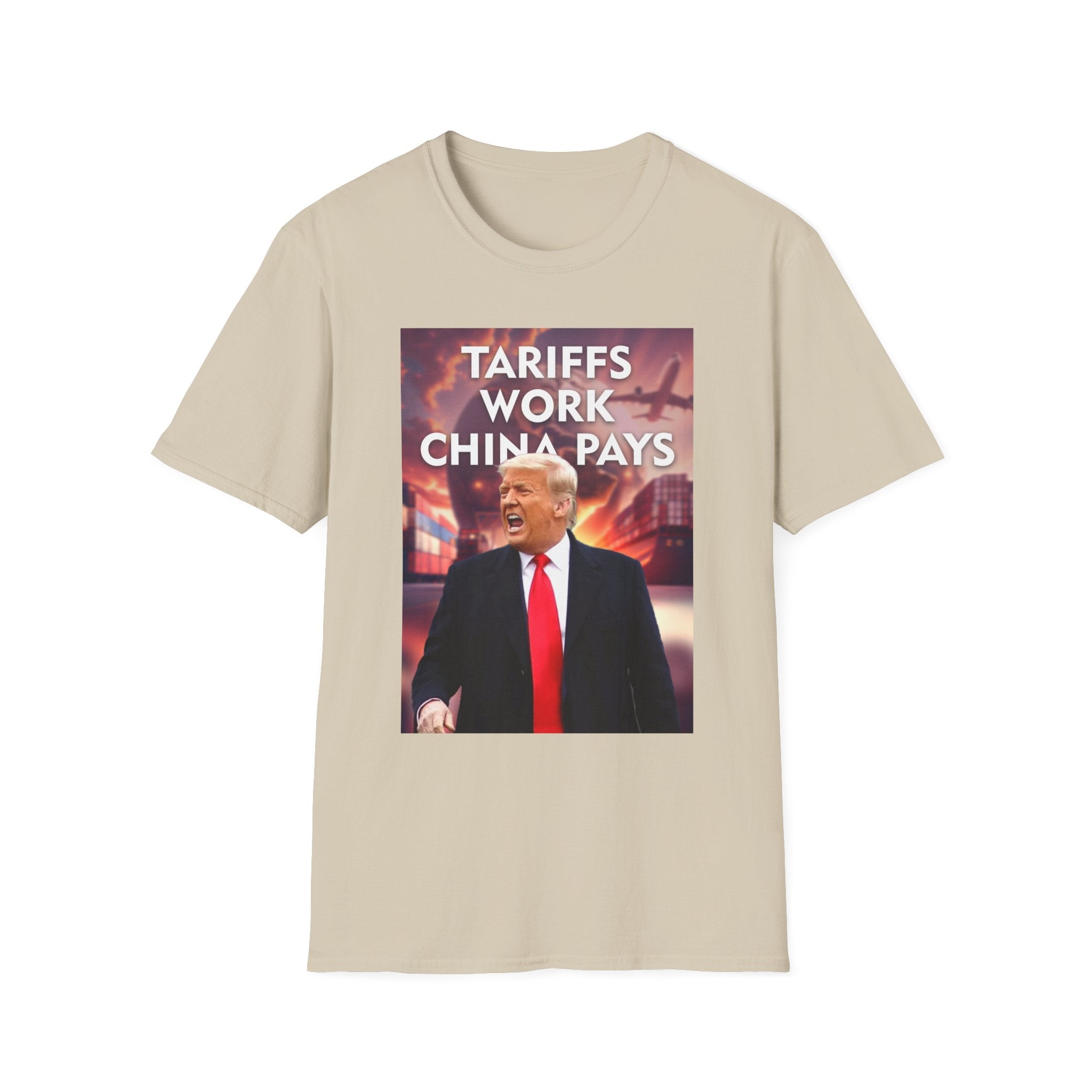 Tariffs Work, China Pays T-Shirt Pro-Trump Unisex America First Tee