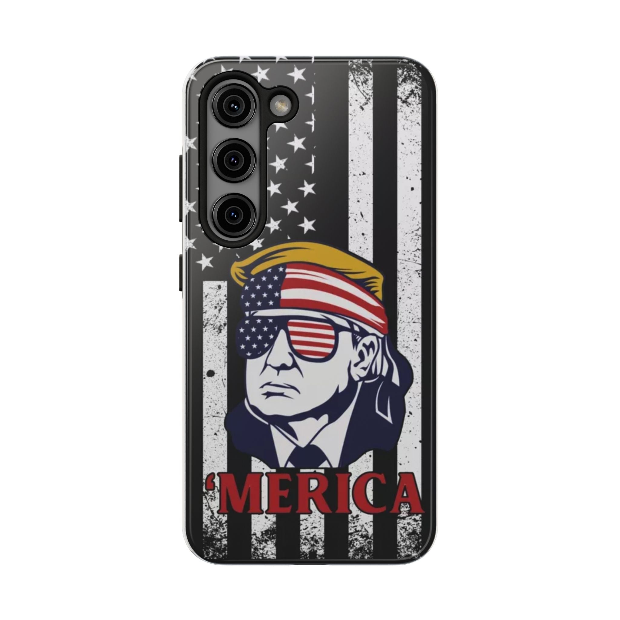 Patriotic Donald Trump phone case with tough design, from Donald Trump Store