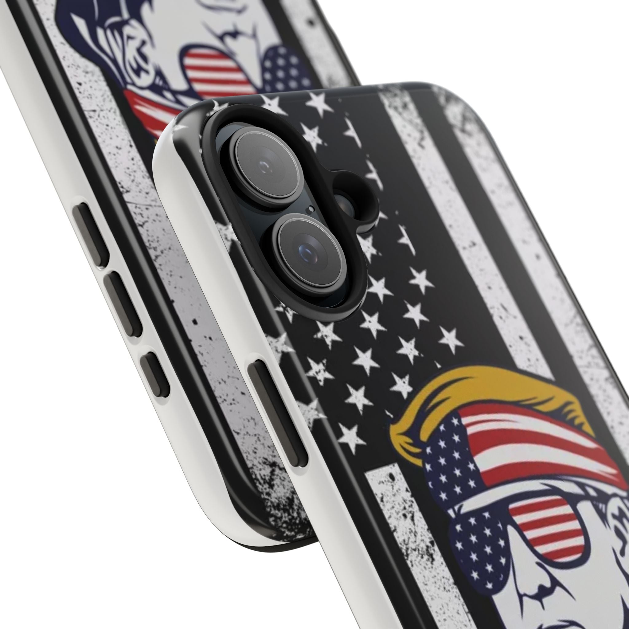 Bold Donald Trump print phone case with durable materials, sold at Donald Trump Store