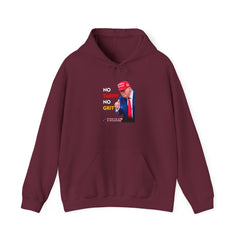 No Tariff No Grit Hoodie – Patriotic Heavy Blend Sweatshirt for Bold Americans - Donald Trump Store Online