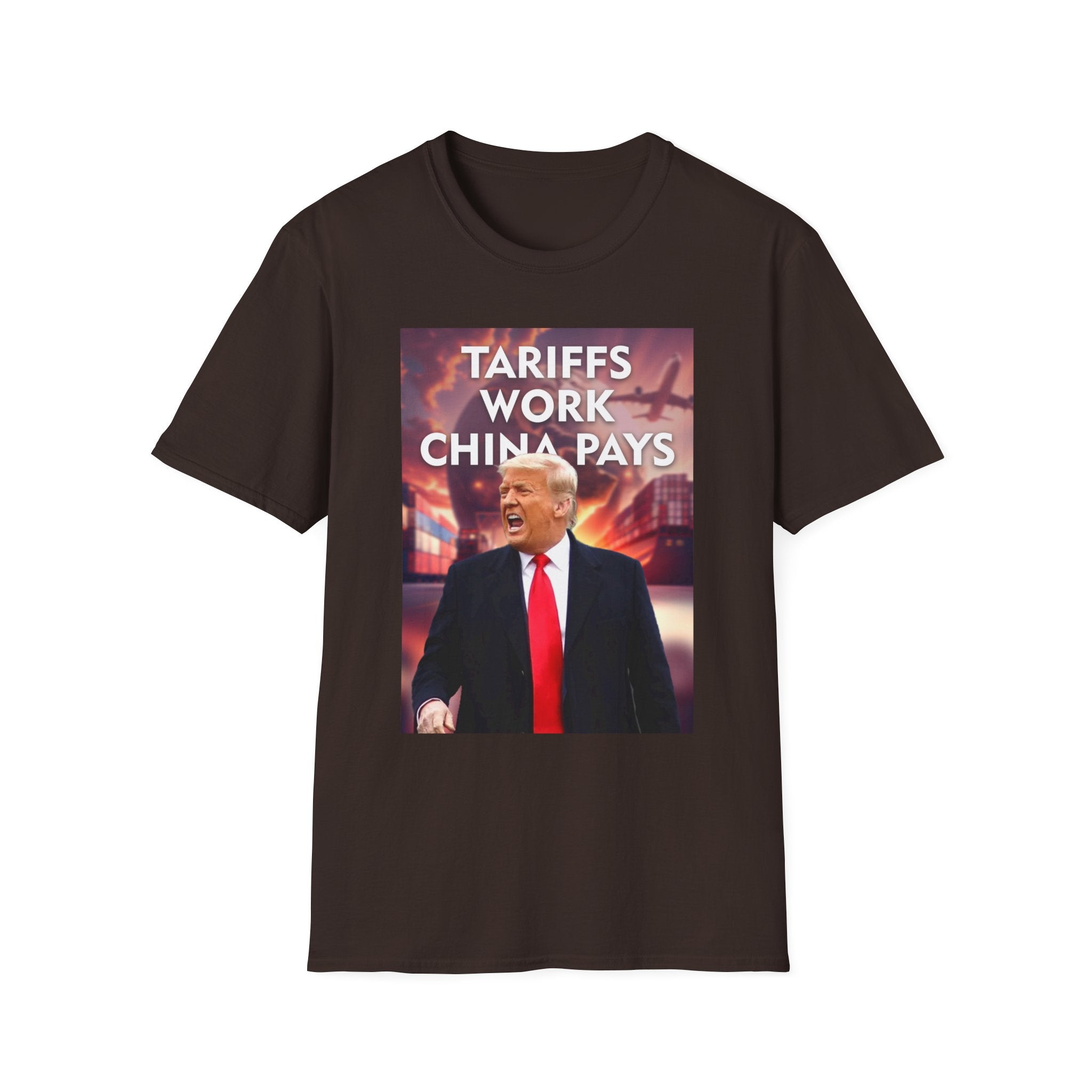 Tariffs Work, China Pays T-Shirt Pro-Trump Unisex America First Tee